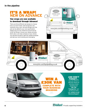 In the pipeline - Vaillant Advance Issue Six