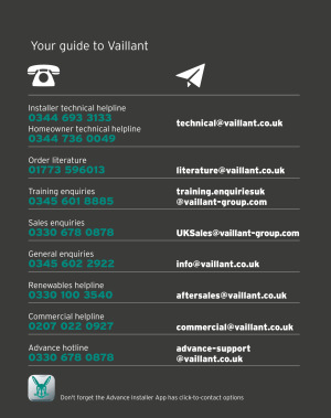 In the pipeline - Vaillant Advance Issue Six