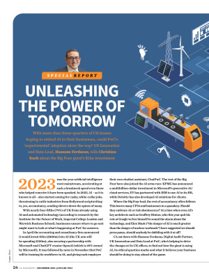 Unleashing the power of tomorrow - CA Magazine December 2023 –January 2024
