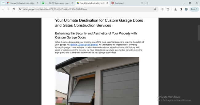 Platinum Garage Doors Sydney