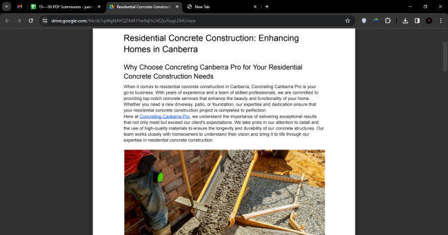 Residential Concrete Construction: Enhancing Homes in Canberra
