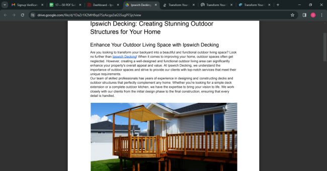 Ipswich Decking: Creating Stunning Outdoor Structures for Your Home